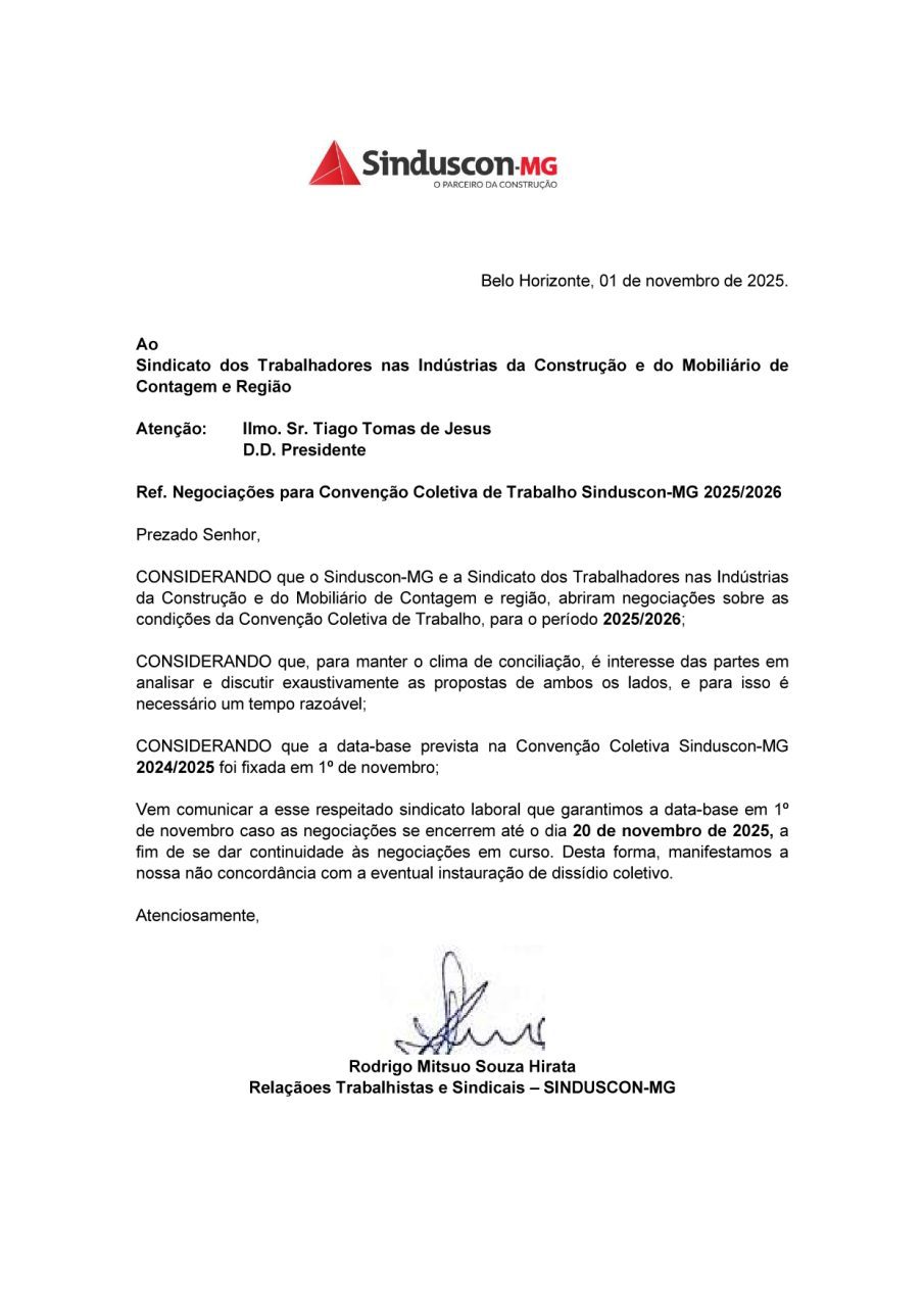 Atenção, extensão da data base até 20 novembro de 2025